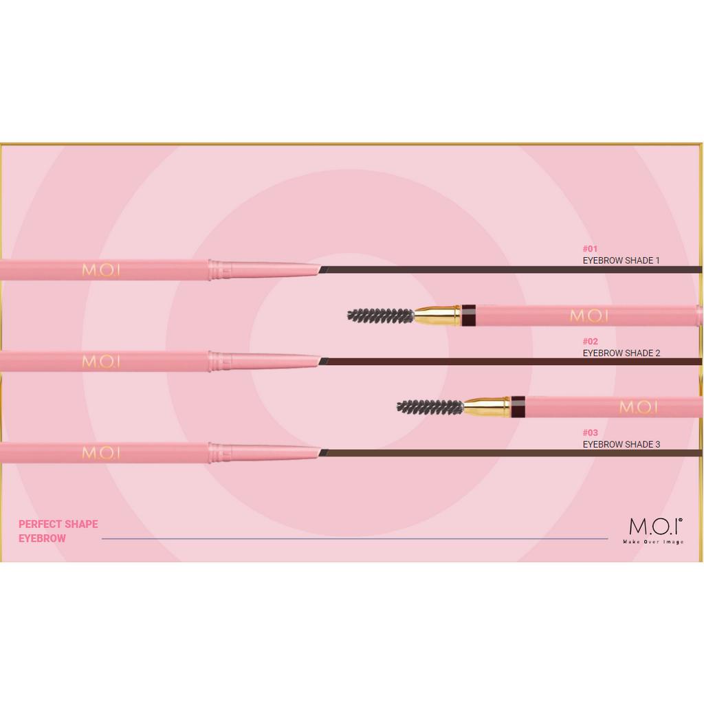 Chì Kẻ Mày 2 đầu M.O.I Cosmetics Perfect Shape Eyebrow Pencil lâu trôi 5g