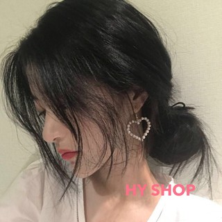 bông tai trái tim hạt