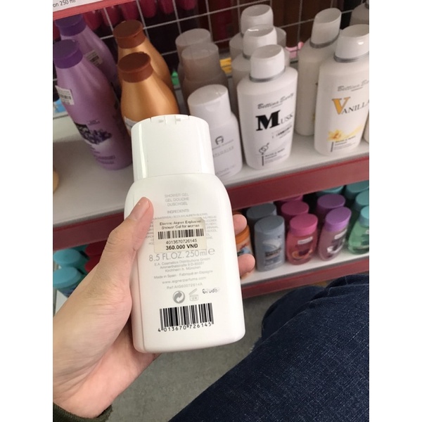 Sữa tắm nước hoa Explosive cấp ẩm, dưỡng da, lưu hương thơm lâu, nội địa Đức