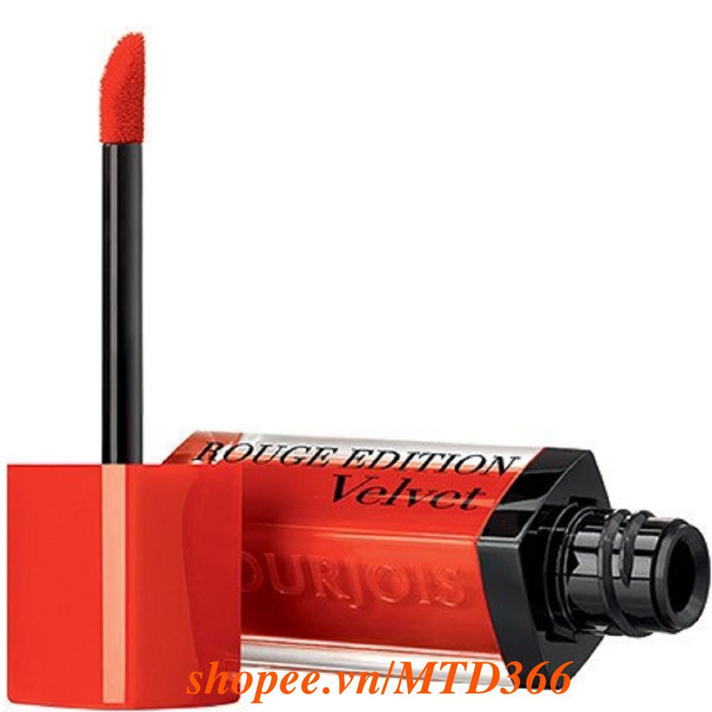 Son Kem Màu 20 Cam Đỏ Bourjois Rouge Edition Velvet Chính Hãng.