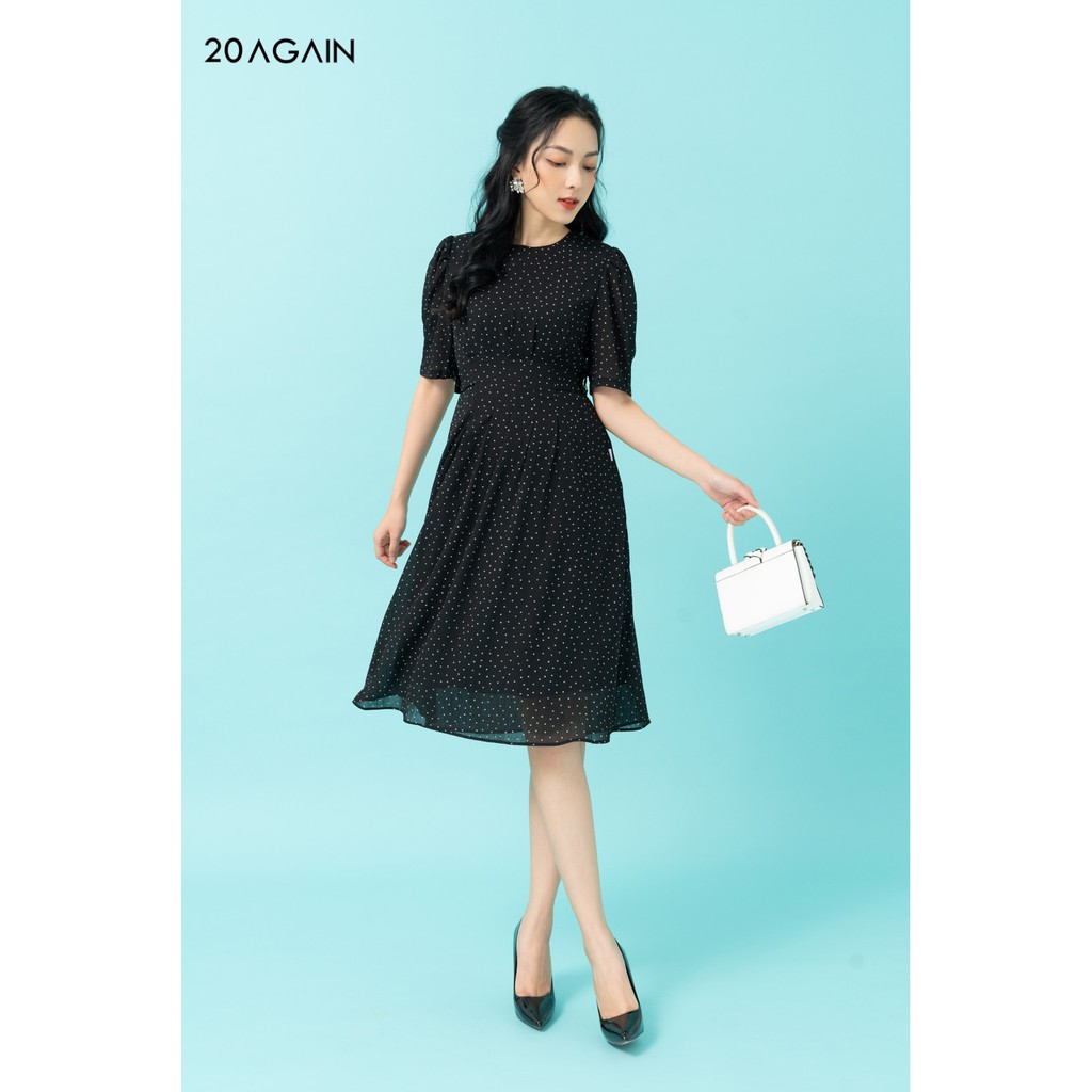 Đầm xòe 2 đai eo 20AGAIN DEA0945 | BigBuy360 - bigbuy360.vn