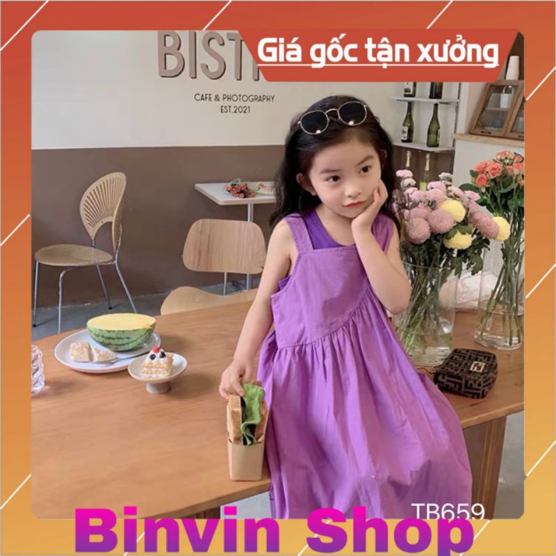 (SALE) Set đầm yếm áo ba lỗ xinh iu bé gái