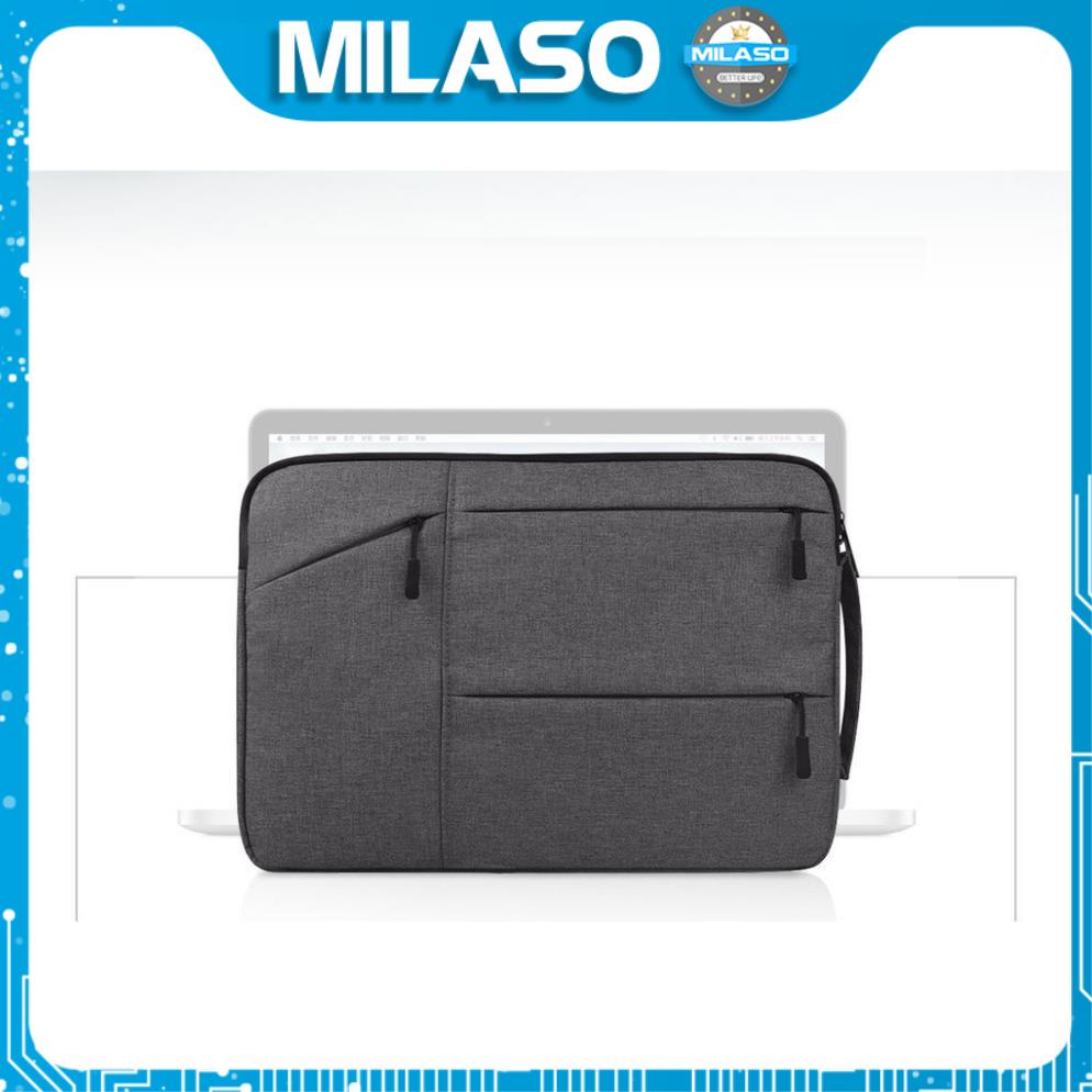 Túi chống sốc laptop MILASO chống shock laptop, macbook nhiều ngăn chống nước lót đệm dày dặn TA-001048