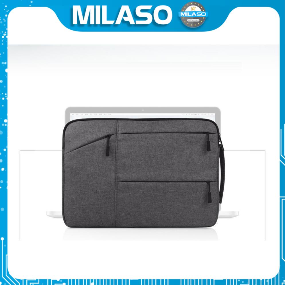 Túi chống sốc laptop MILASO chống shock laptop, macbook nhiều ngăn chống nước lót đệm dày dặn TA-001048