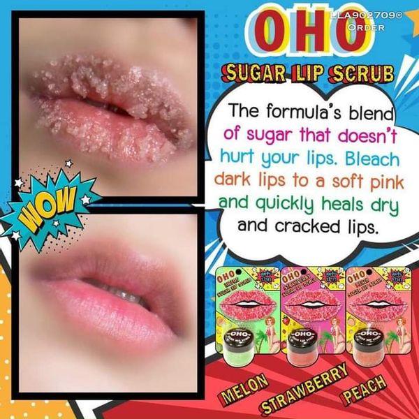 Tẩɏ tế bào chết môi Nitcher OHO Sugar Lip Scrub Thái Lan