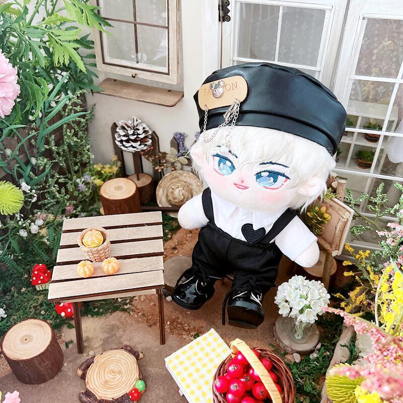 Set 3 Món Đồ Cotton Màu Đen Cho Búp Bê 20cm