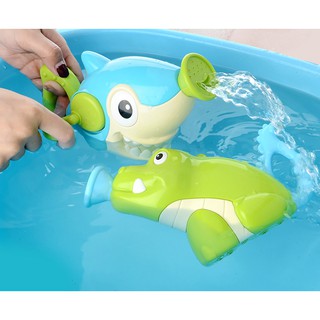 Đồ chơi nhà tắm cho bé từ 6 tháng bộ cá mập và cá sấu chất liệu nhựa ABS cao cấp
