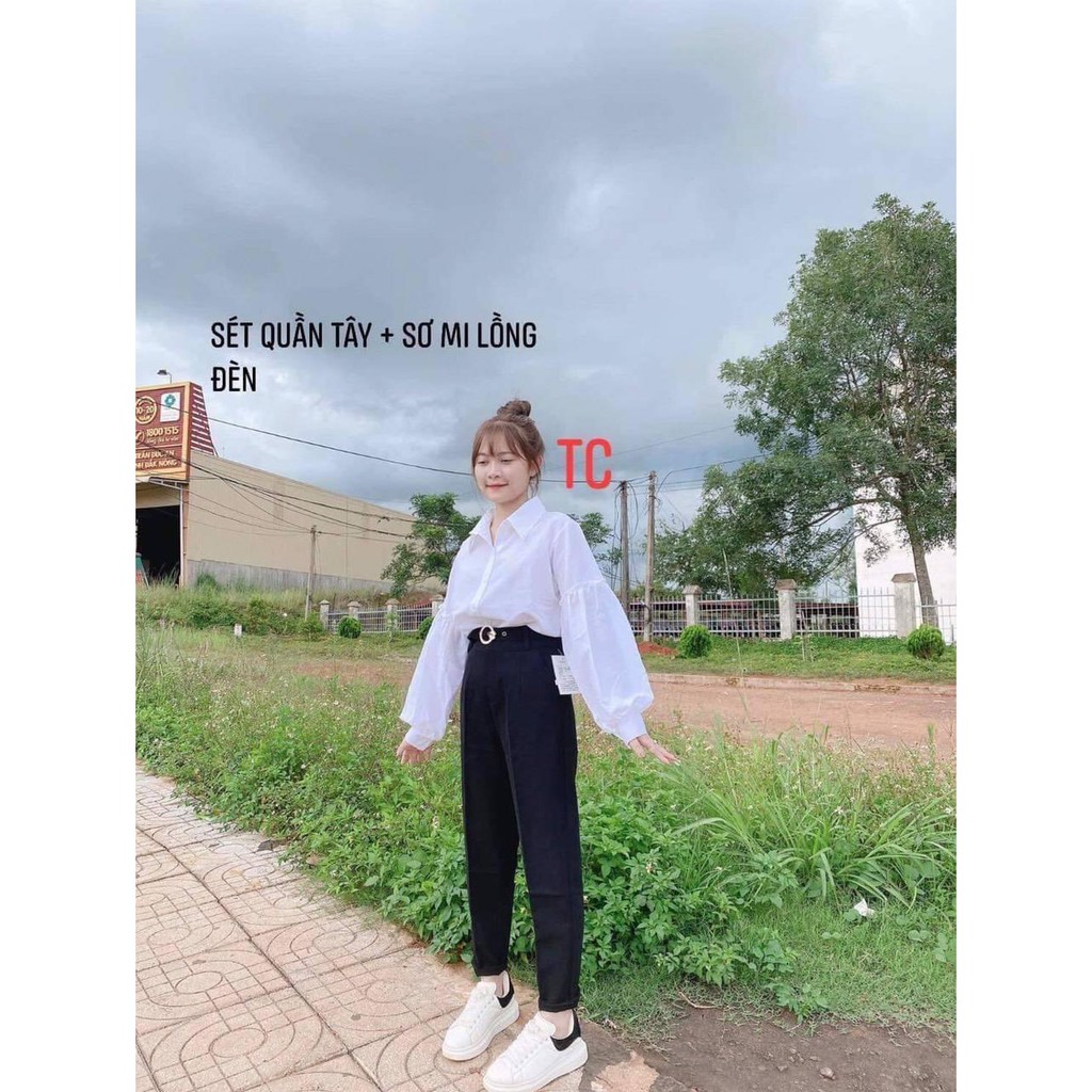 Quần tây nữ baggy công sở lưng cao đi học bigsize MR 02 | BigBuy360 - bigbuy360.vn