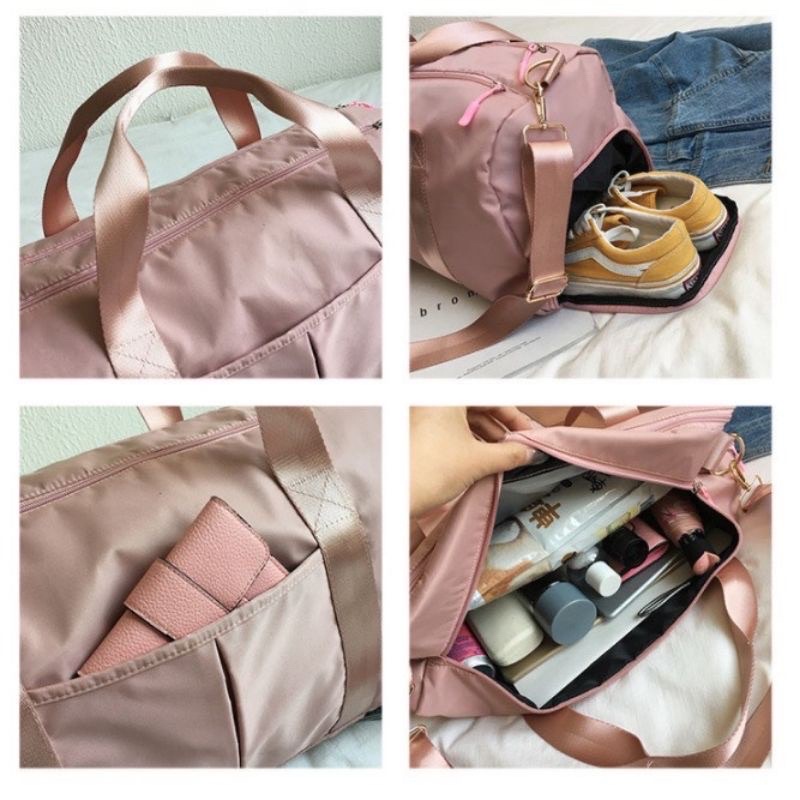 ⚡︎Freeship⚡︎Túi du lịch đa năng đựng đồ tiện dụng, có ngăn để giày size 49x25x22cm  (Hàng Quảng Châu Xịn) - LOLOS BAG