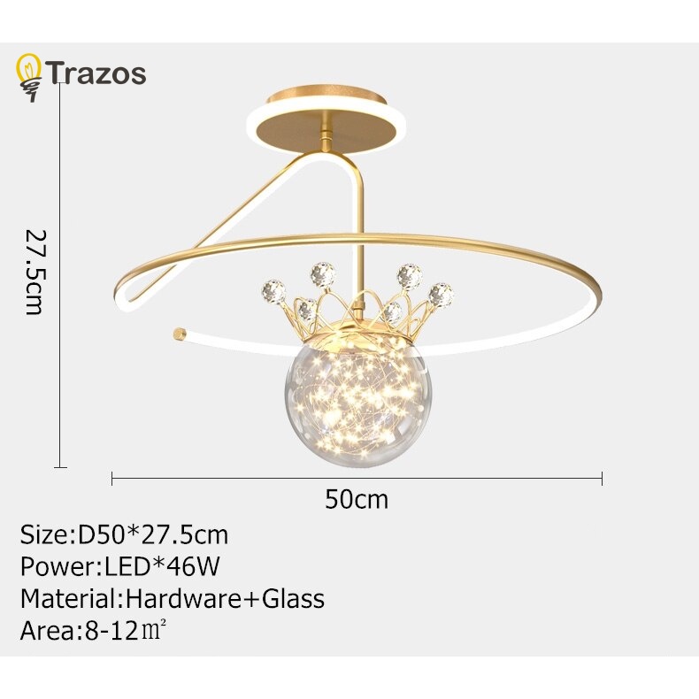 Đèn trần TRAZOS LED phong cách hiện đại sáng tạo tiện lợi