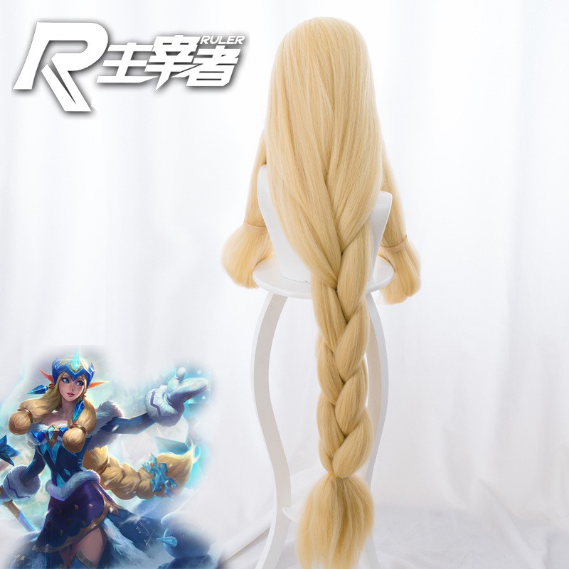 Masters League of Legends LOL Soraka Ice and Snow Festival Skin Twist COS anime wig 331D