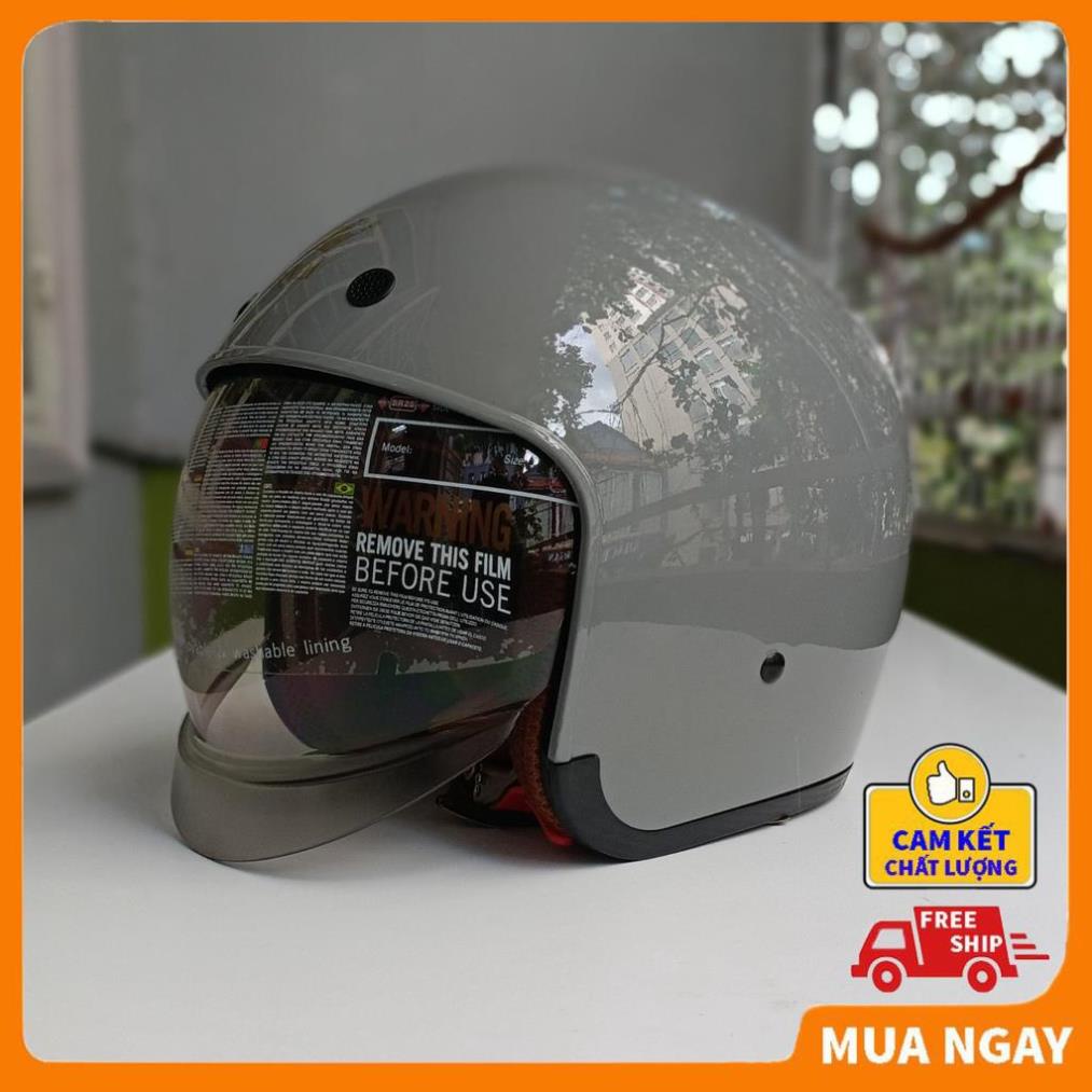 Mũ bảo hiểm 3/4 Royal M139 chính hãng Ximang bóng, bảo hành 12 tháng, freeship toàn quốc