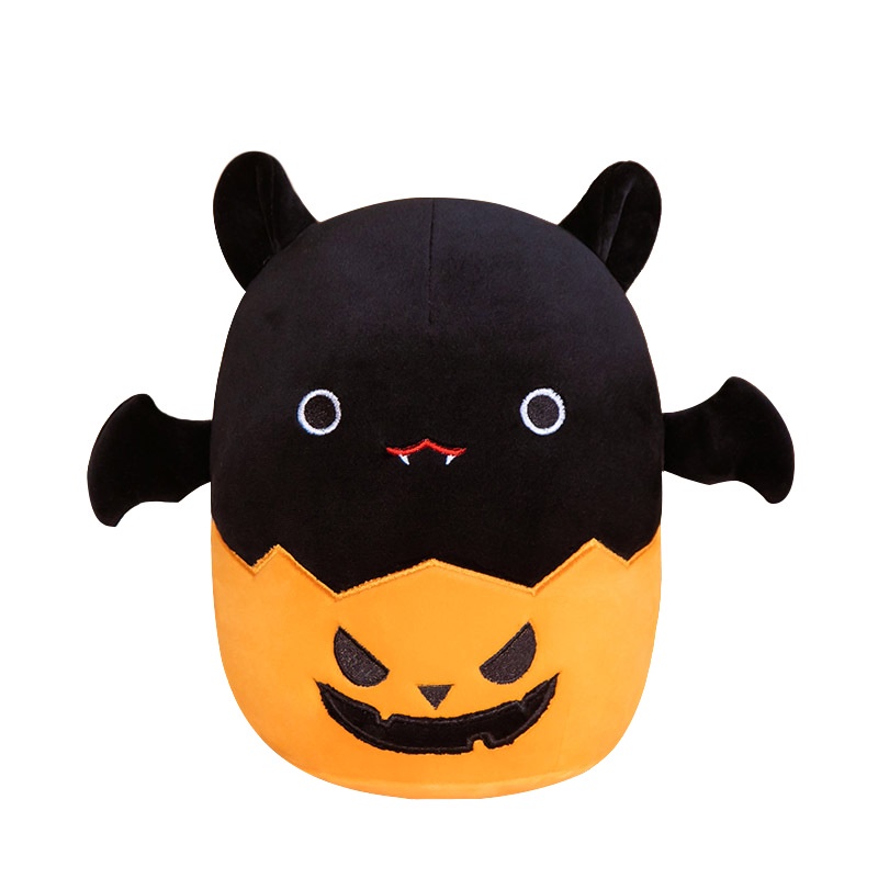 Gối nhồi bông AMILA hình dơi và bí ngô phong cách halloween cho bé