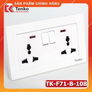 [ Chính Hãng ] Ổ Cắm Điện Âm Tường Chống Giật Có Công Tắc Nguồn TK-TT-132