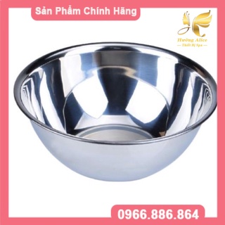 Bát inox rửa mặt dùng trong spa, size 22cm