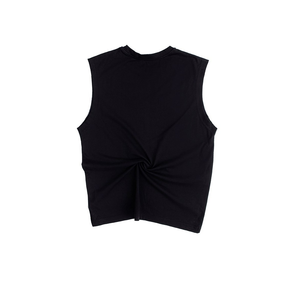 Áo thun 3 lỗ TankTop unisex form rộng kiểu xát nách oversize 2 màu cơ bản TRẮNG - ĐEN ⭐