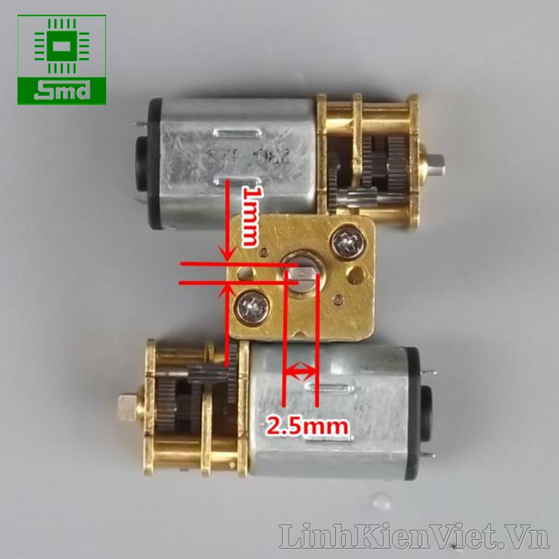 Động cơ giảm tốc mini N20 5V( 150-300V/PHUT)