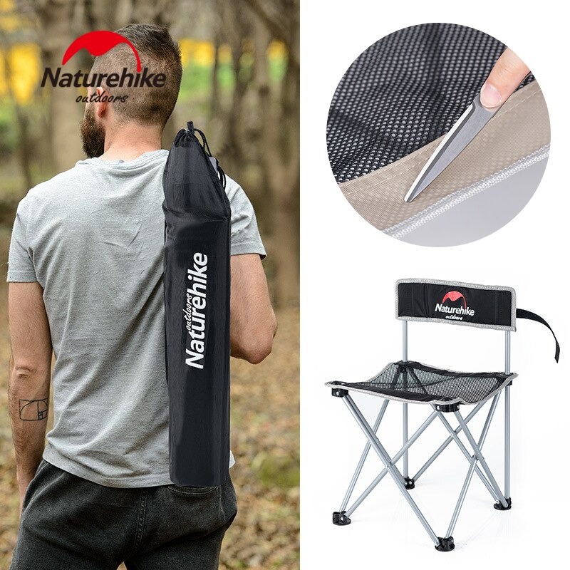 Ghế xếp gấp gọn dã ngoại có tựa lưng dạng đứng Naturehike NH16J001-J