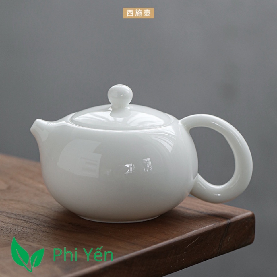Ấm trà Tây Thi - Bạch Định thấu quang