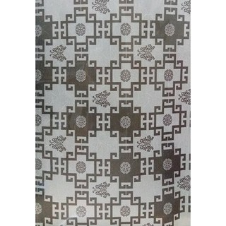 Combo 5m Decal dán kính mờ họa tiết vuông đen có keo sẵn BINBIN DK12