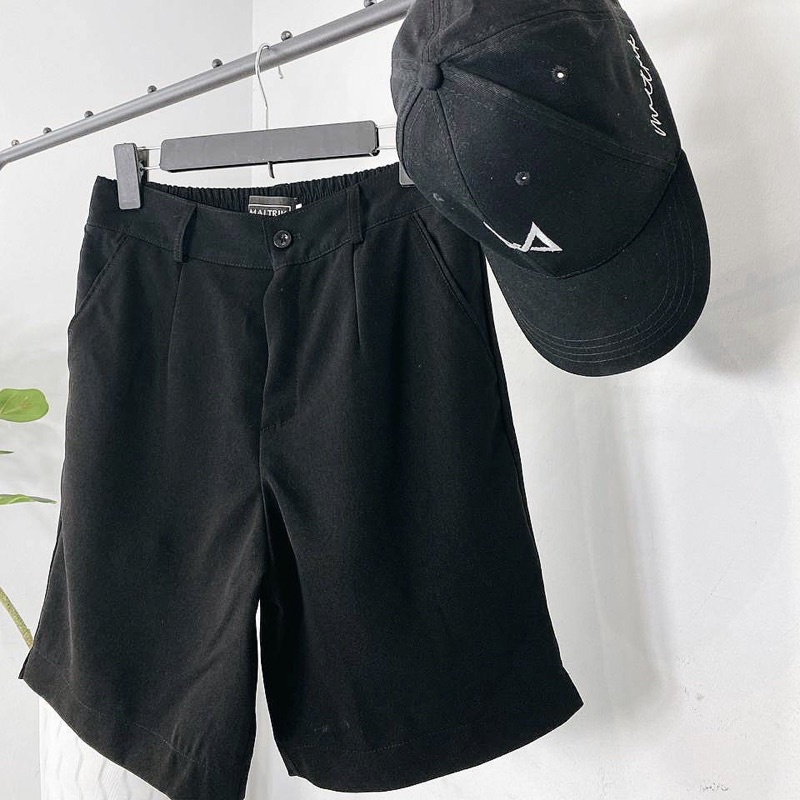 Quần short tây âu Maltrik cạp cao, quần short bigsize chất vải tuyết mưa Hàn cao cấp có size lớn đến 120kg
