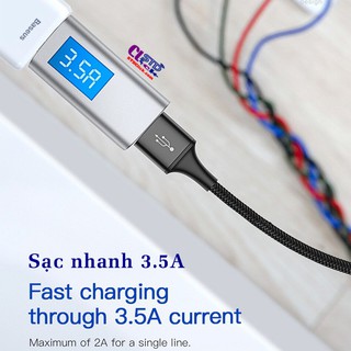 CÁP SẠC LIGHTNING - TYPE C - MICRO BASEUS RAPID 3.5A 4 IN 1 CHÍNH HÃNG