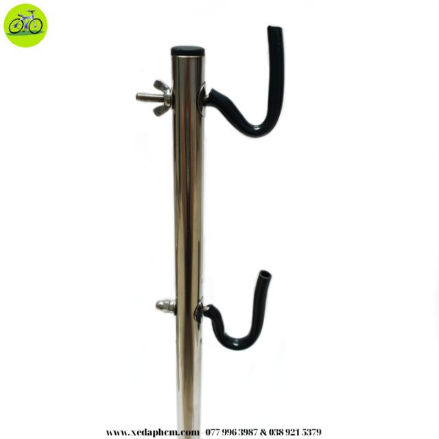Chân chống dựng xe đạp INOX hoặc SẮT móc treo 1 bên nâng xe