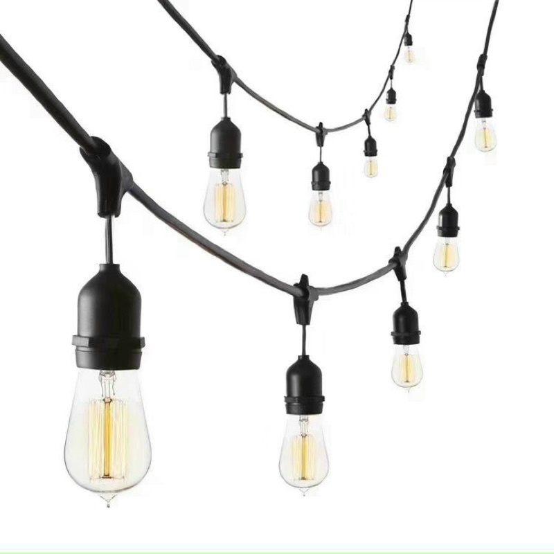 ✨ Dây đui đèn trang trí thả ngoài trời đúc chống nước quán cà phê , trà chanh, Đèn sân vườn , hành lang , treo cây