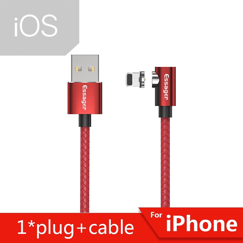 Dây Cáp Sạc Essager Micro USB Từ Tính Dành Cho Điện Thoại iPhone Samsung Android