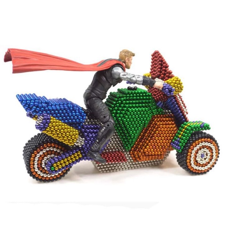 Bộ BuckyBalls Neon Nam Châm 6 Màu 216 Viên đường kính 5mm Hộp FULLBOX