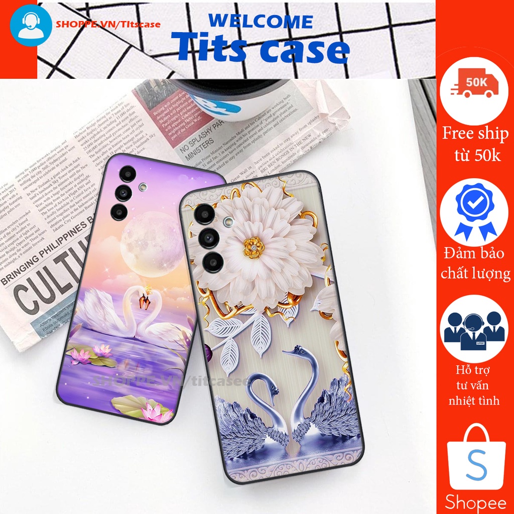 Ốp lưng Samsung Galaxy A13 5G / A04S/ A14 4G/ A14 5G/ A24 4G in hình thiên nga,hoa may mắn, đặc sắc ĐỘC - LẠ - BỀN