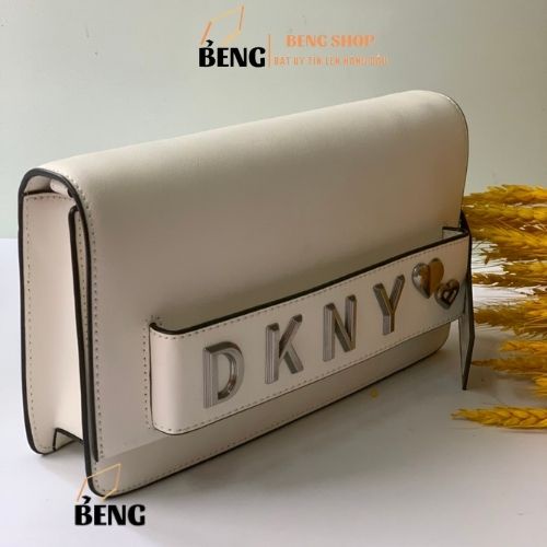 Túi xách DKNY chính hãng, Túi DNKY đeo chéo, cầm tay Auth màu trắng- Săn sale- Hàng Xách Tay Mỹ- BENG SHOP- FREESHIP