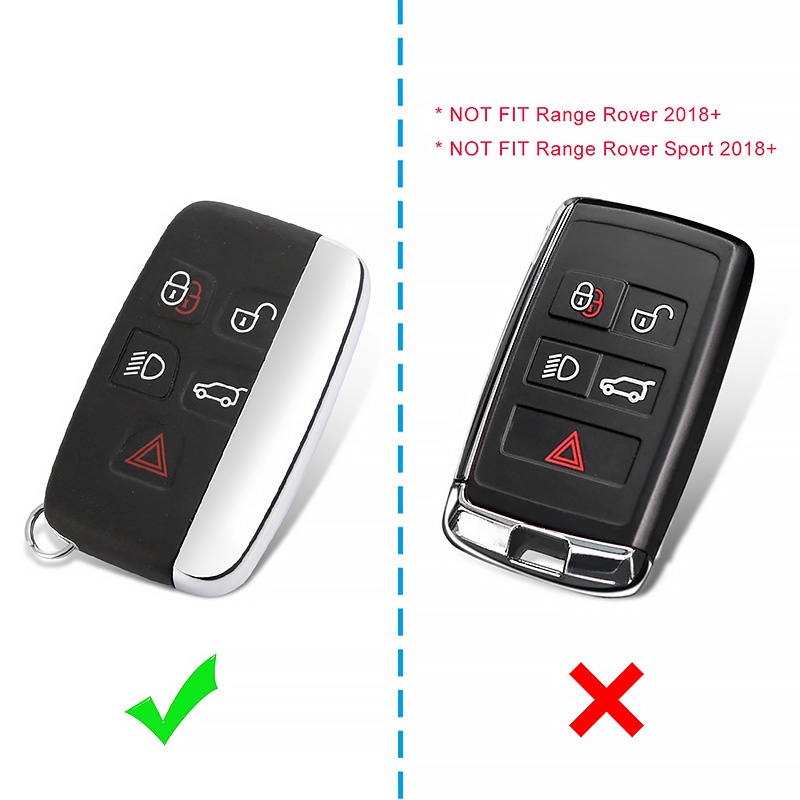 Land rover Vỏ Silicon Sợi carbon Bảo Vệ Chìa Khóa xe Hơi land rover range rover sport evoque velar discovery for jaguar xe xf xj f-Ace