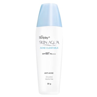 Kem chống nắng Sunplay Skin Aqua Acnes Clear Milk SPF50 PA+++,nắp xanh 20ml