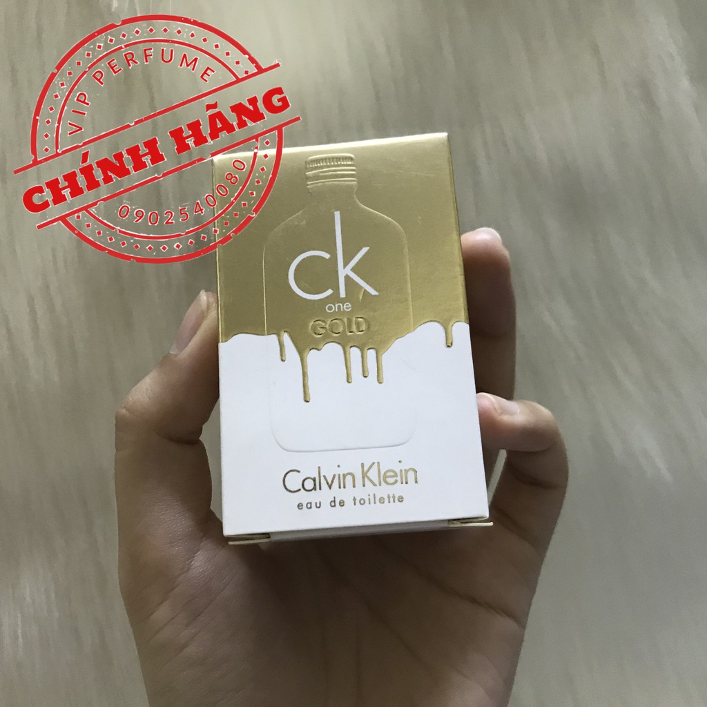 Nước hoa unisex chính hãng Calvin Klein CK One Gold EDT 10ml