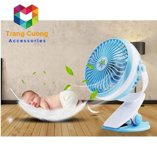 [💦MÙA HÈ MÁT LẠNH💦] Quạt Sạc Pin Tích Điện F168 Chân Kẹp Bàn Kẹp Xe Đẩy Xoay 360 Độ, 3 Tốc Độ Gió, Sử Dụng An Toàn