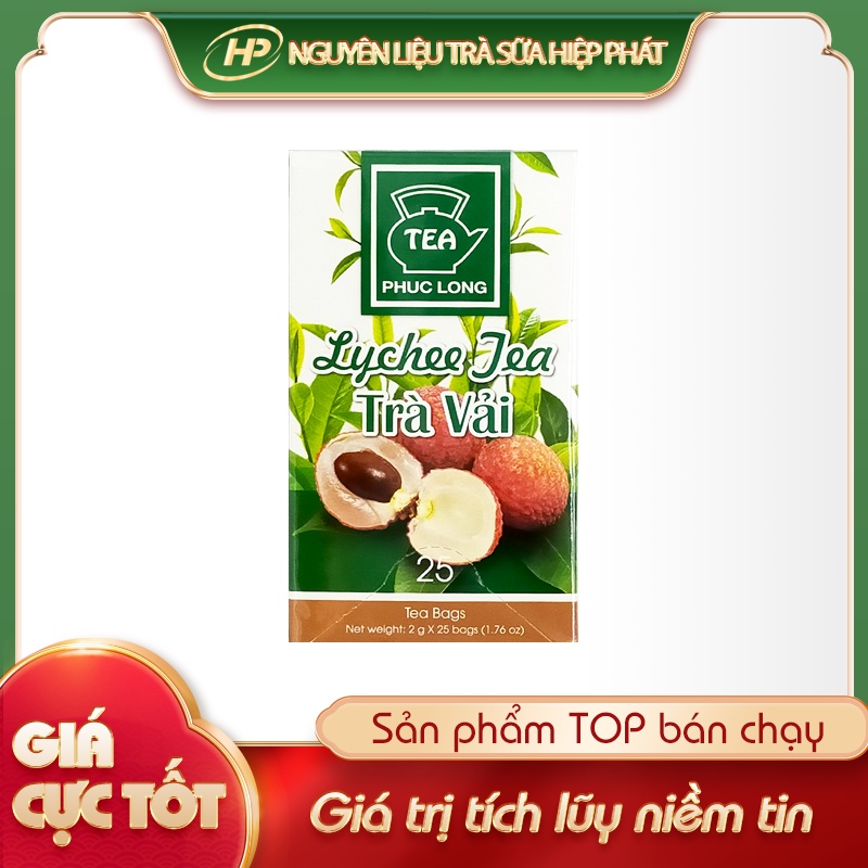 Trà Vải túi lọc Phúc Long 50g - 2gx25 - [ĐẬM VỊ TRÀ] - SP000484 - Nguyên liệu trà sữa HIỆP PHÁT