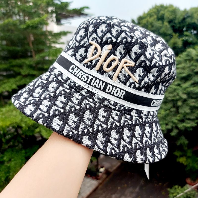 Mũ bucket hoạ tiết Di0or cao cấp form nam nữ