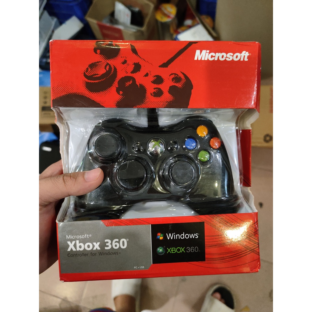 Tay cầm chơi game FIFA ONLINE 4 Microsoft Xbox 360 Full Box có RUNG CỰC MẠNH chơi game đua xe , bắn súng , thể thao