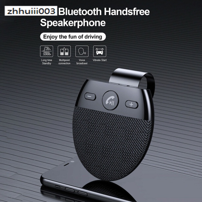 Loa Bluetooth 5.0 Không Dây ZHIHUI Che Nắng Hỗ Trợ Gọi Điện Thoại Rảnh Tay Khi Lái Xe