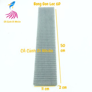 Bông gòn lọc 6D cho hồ bể cá cảnh size 50x10x2 cm