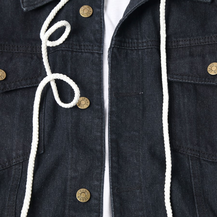 Áo khoác jean đen nam có nón DD453 shop ĐỊCH ĐỊCH chuyên áo khoác bò nam