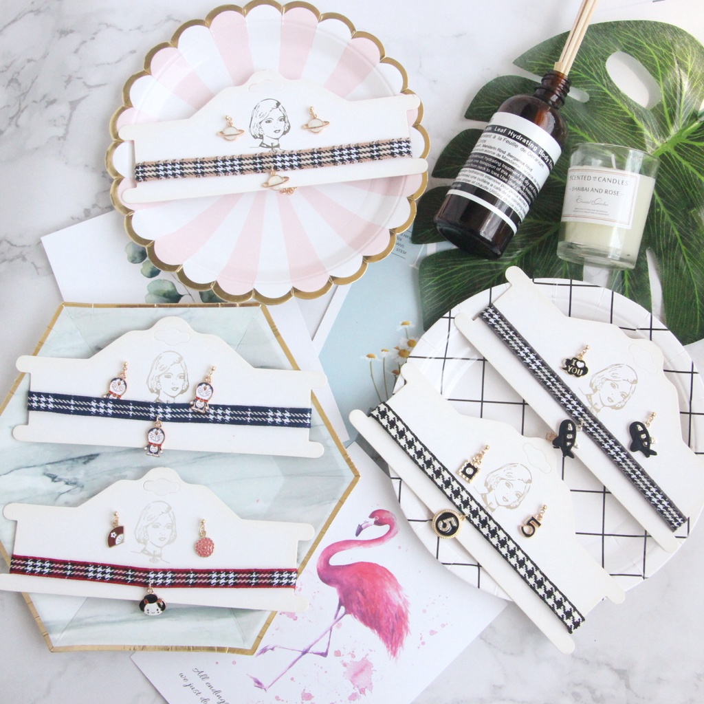 Vòng cổ Choker handmade Mặt Họa Tiết Hoạt Hình Phong Cách Nhật Bản Ngọt Ngào