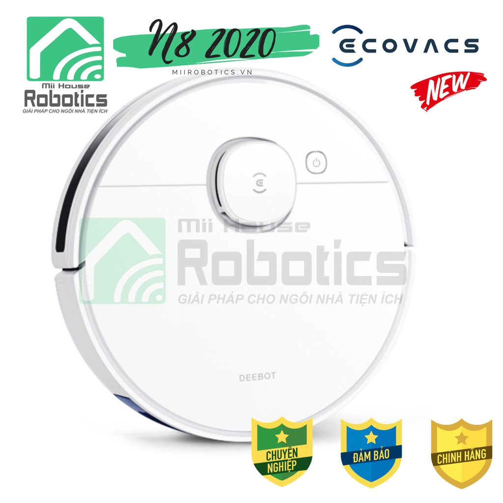 [Mod 2021] DEEBOT N8 diệt khuẩn ECOVACS Robot Hút Bụi - Robot lau nhà - Hàng mới 100% Chính hãng - Giá tốt nhất