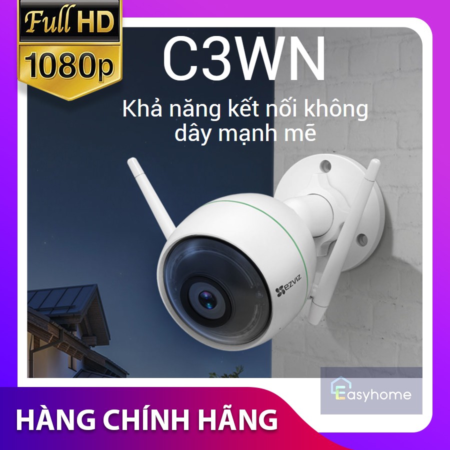 Camera ngoài trời 2MP EZVIZ C3WN 1080P (CS-CV310 2MP) Kèm thẻ nhớ - Hàng Chính Hãng - Bảo hành 24T