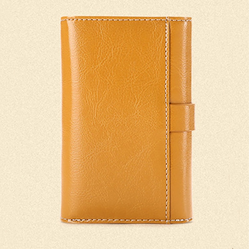 Ví Da Ngắn Dạng Gập Thời Trang Retro Cho Nữ