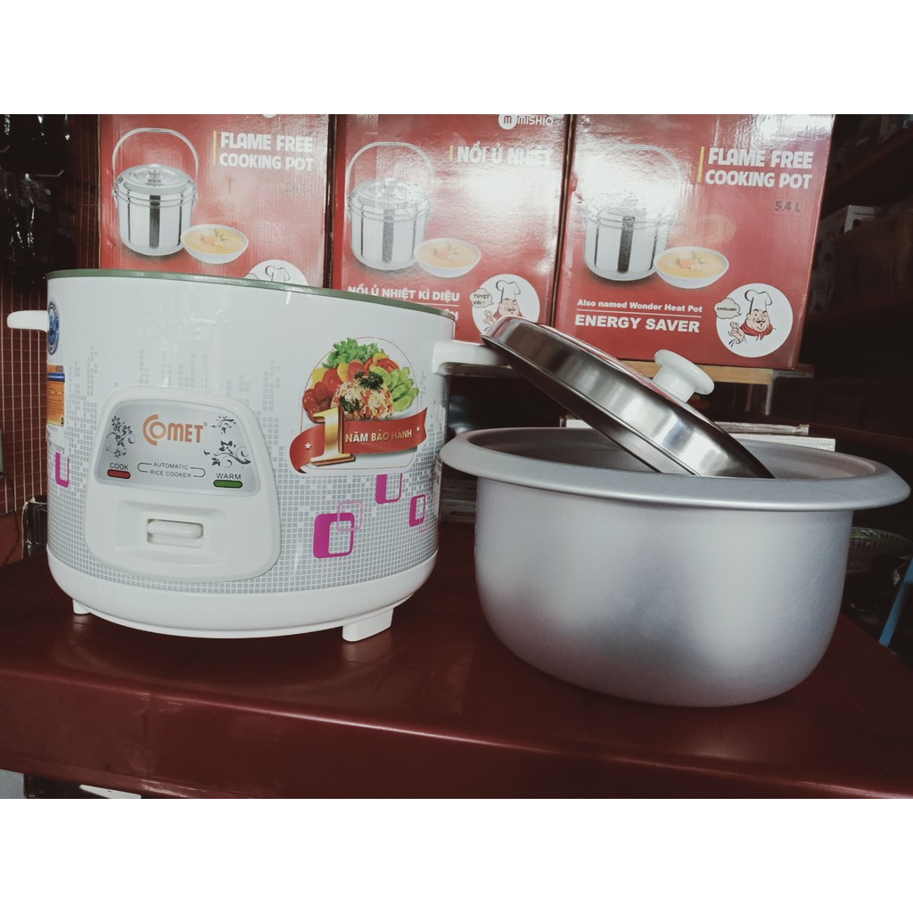 Nồi Cơm Điện Chính Hãng Dung Tích 1.8 Lít Bảo Hành 12 Tháng
