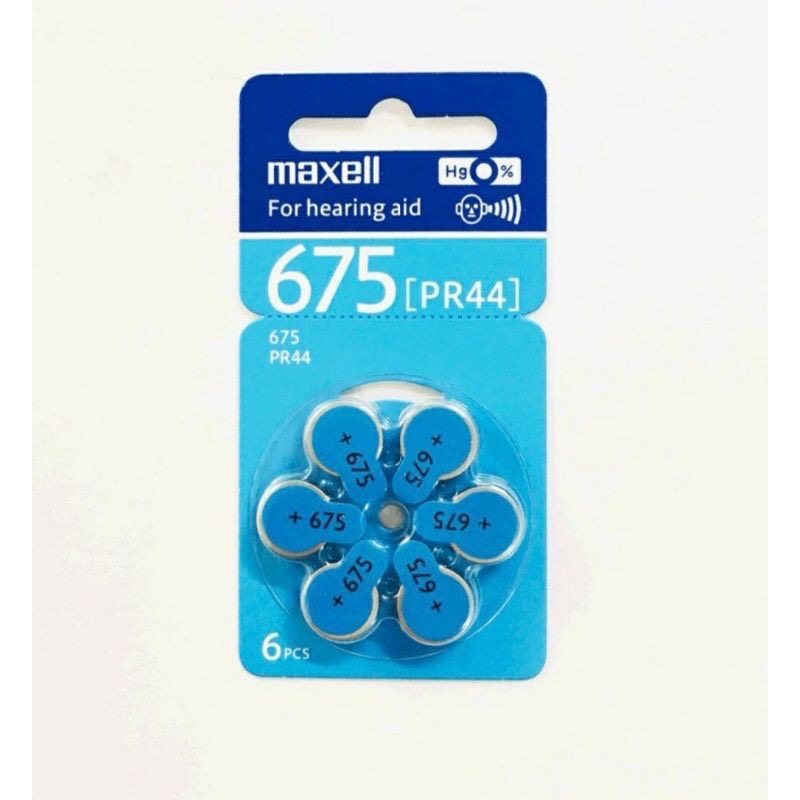 [Mã SRDEC197 giảm 50% tối đa 20k] Pin máy trợ thính Maxell PR48-13/PR44-675/PR536-10