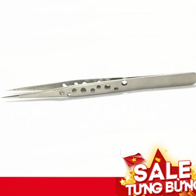 Nhíp Thẳng Lỗ Bạc dùng để tách, nối mi classic - nối mi - tạo fan - dụng cụ nối mi