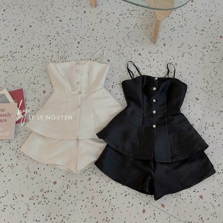 SET ÁO HAI DÂY PEPLUM CỰC ĐẸP